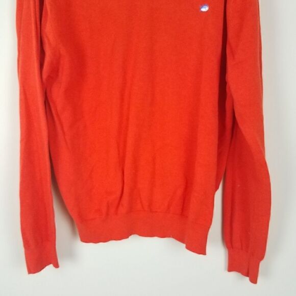 Southern Tide Orange Vneck Men's Sweater Large - Picture 4 of 7